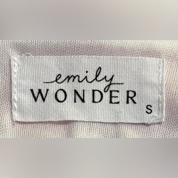 Emily Wonder Womens S Pink Floral V-Neck Dress Boho Preppy Classic Feminine - Picture 15 of 16